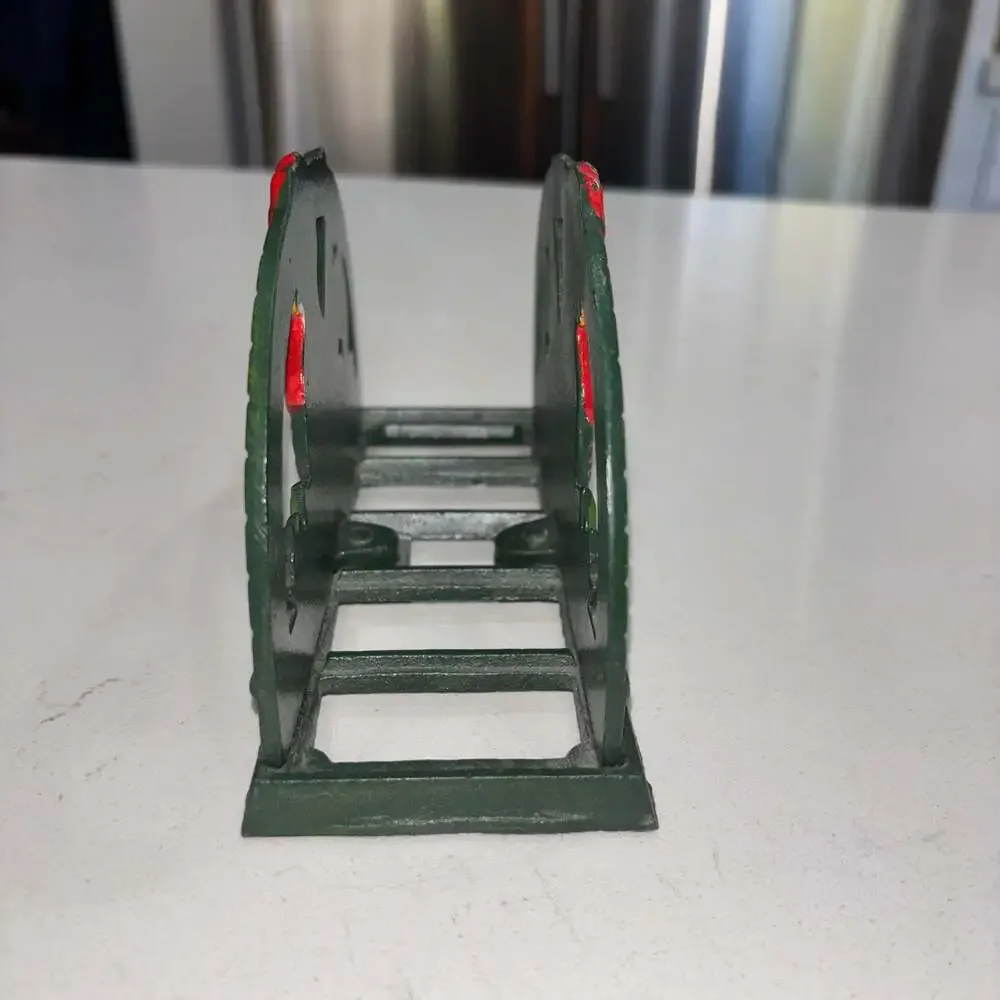 ODI 2002 Cast Iron Painted Rooster Napkin Holder